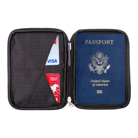 rfid blocking wallet for passport card|small rfid travel wallet passport.